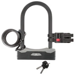 M-Wave Bügelschloss Mit Spiralgabel B & S - Fahrradschloss -Rad Teile Shop m wave buegelschloss mit spiralgabel b s fahrradschloss detail 5